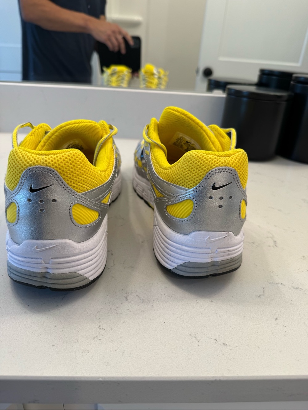 Nike Men’s P-6000 Yellow & Silver Sneakers - Picture 4 of 4